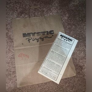 Mystic Pizza bag and menu. 🍕